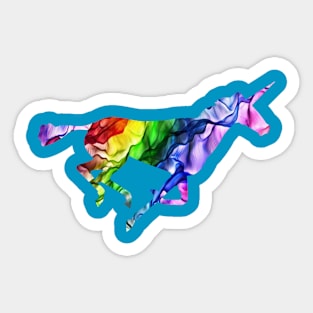 Unicorn multicolor Sticker